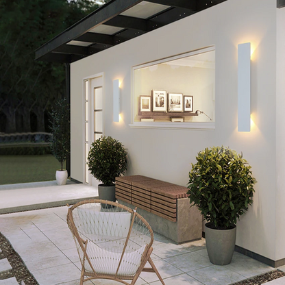 Lámparas de pared modernas de aluminio para exteriores