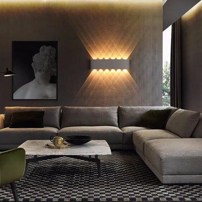 Lámpara de pared moderna blanca LED impermeable