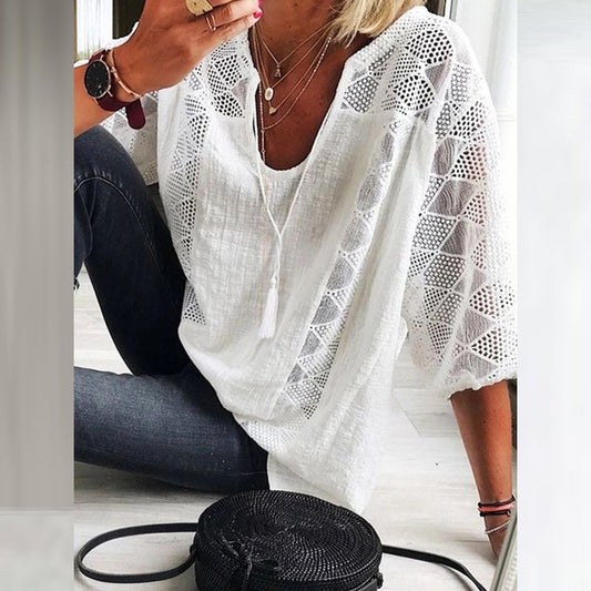 Harper | Blusa de algodón fresca