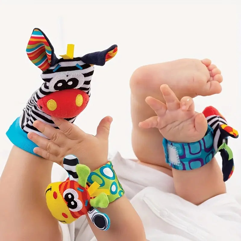Conjunto de calcetines sonajero para bebé y juguetes de muñeca