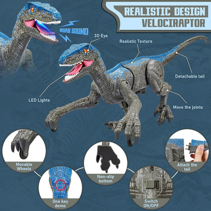 Dinosaurio de juguete para niños con control remoto