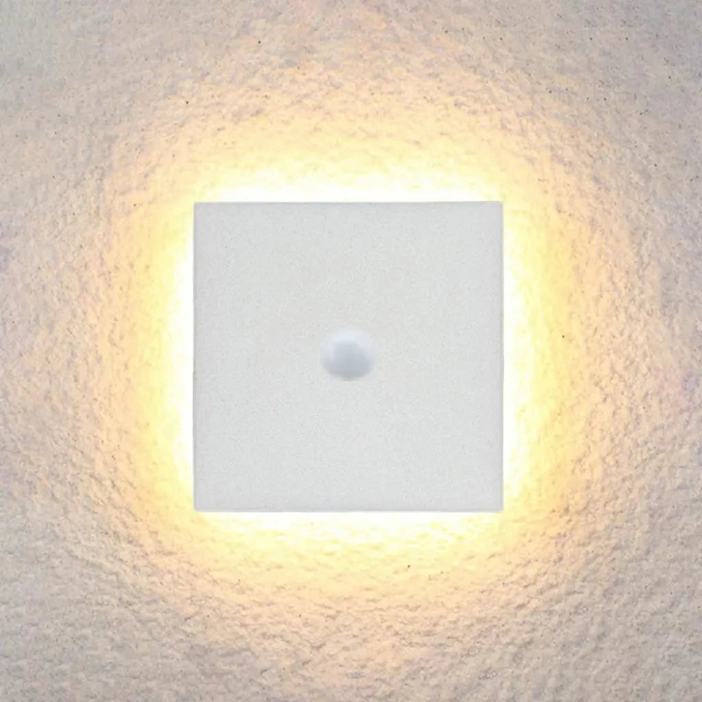 Lámpara de pared moderna negra exterior LED