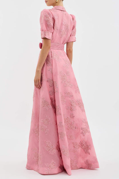 Celina | Vestido corto con mangas abullonadas