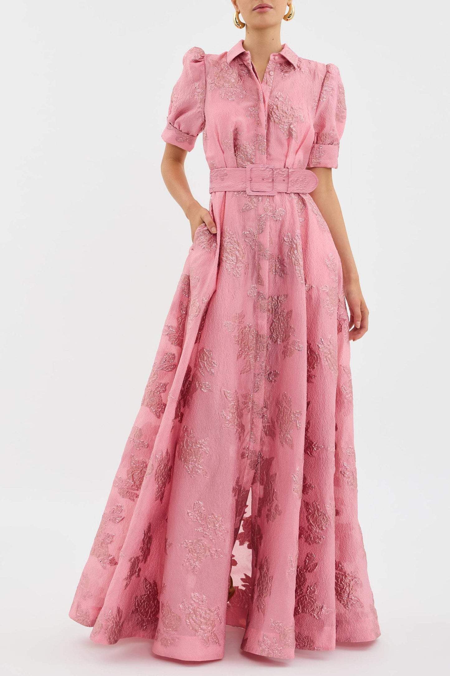 Celina | Vestido corto con mangas abullonadas