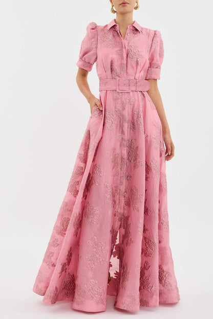 Celina | Vestido corto con mangas abullonadas