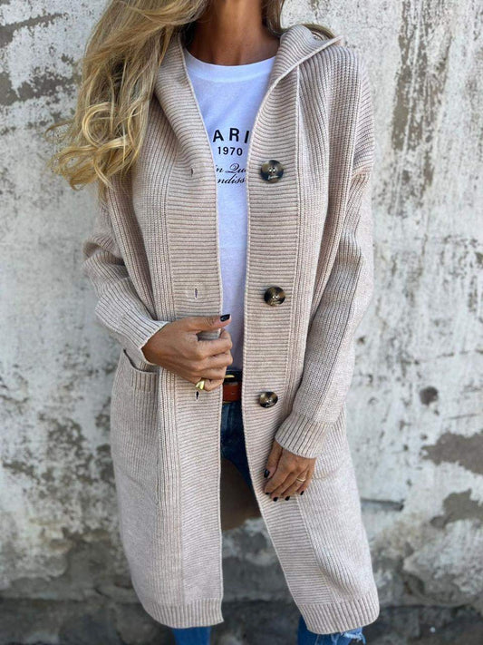 Rosalie | Cardigan lungo in maglia chic 