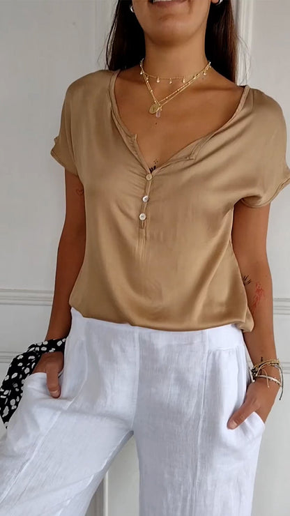 Camiseta blanca para mujer | Ropa de verano para mujer | Mia