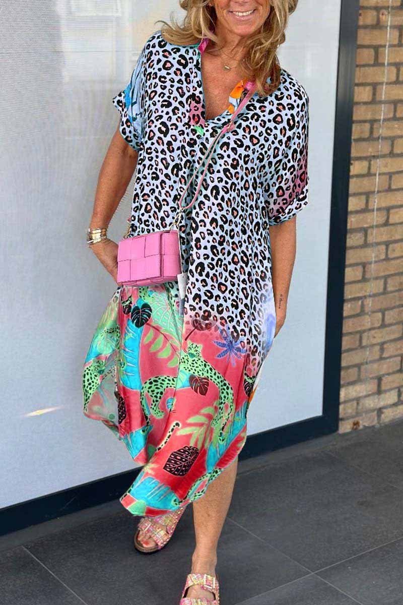 Vestido de leopardo de verano Kaitlyn