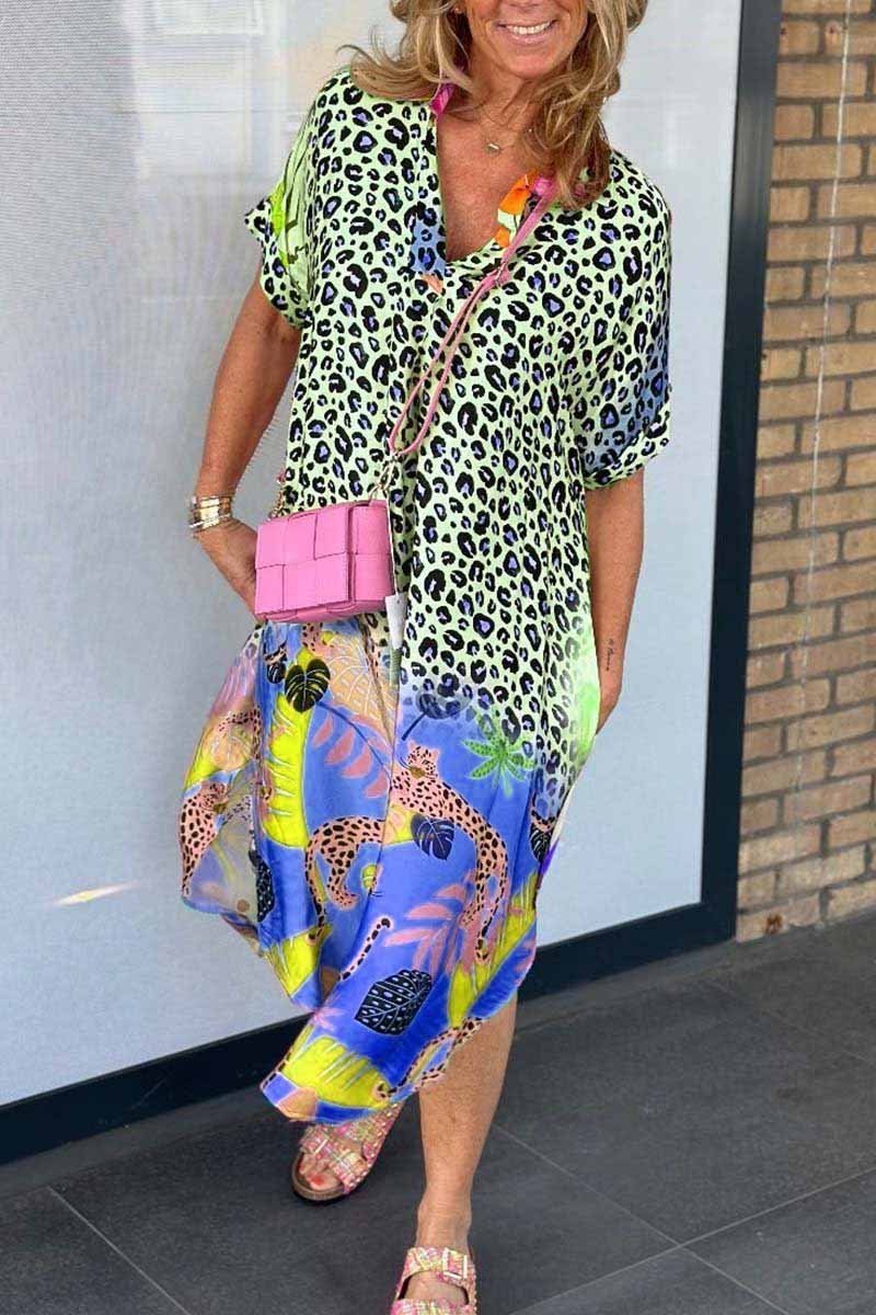 Vestido de leopardo de verano Kaitlyn