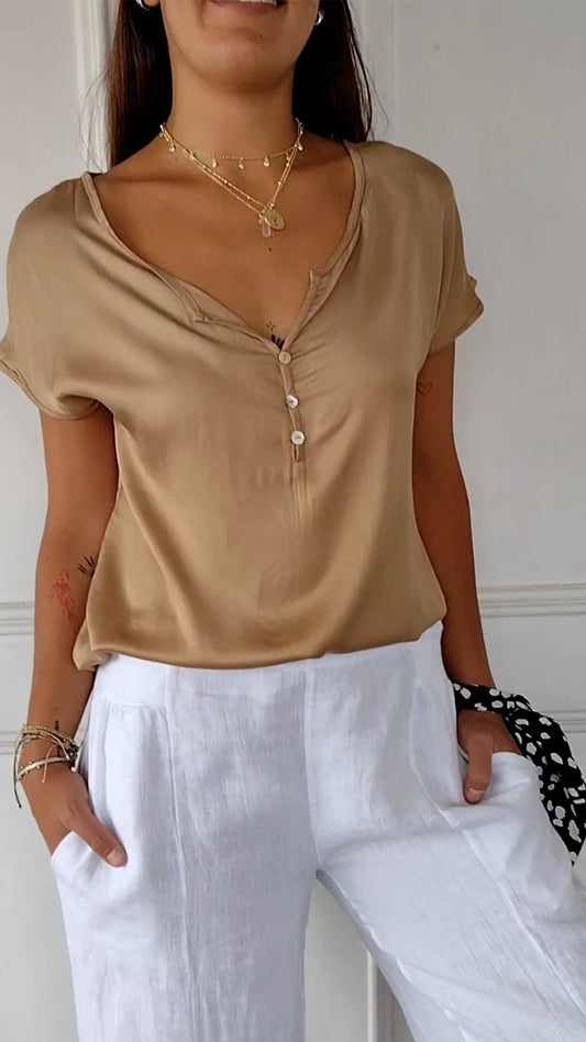 Camiseta blanca para mujer | Ropa de verano para mujer | Mia