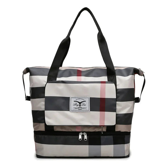 Gran Bolsa de Viaje a Cuadros