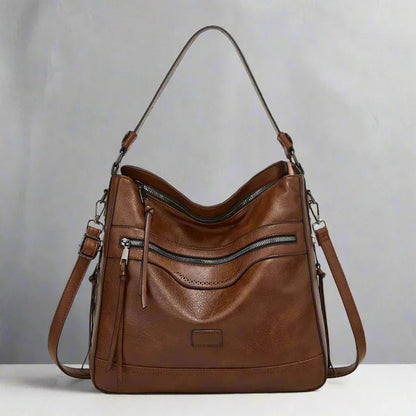 Bolsa de Cuero Retro Clásica para Mujeres - Vanessa