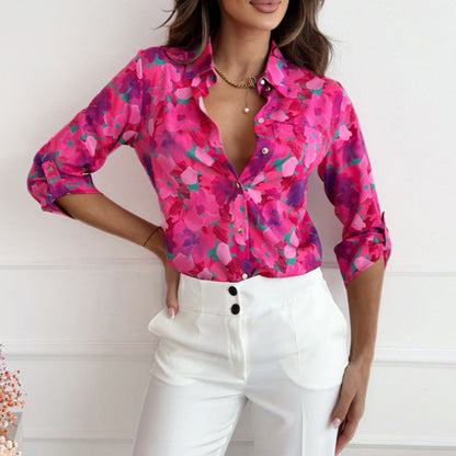 Blusa casual Jessica con estampado floral