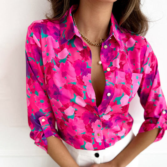 Blusa casual Jessica con estampado floral