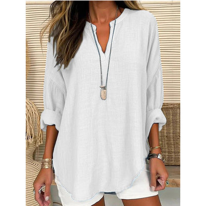 Blusa con escote en V