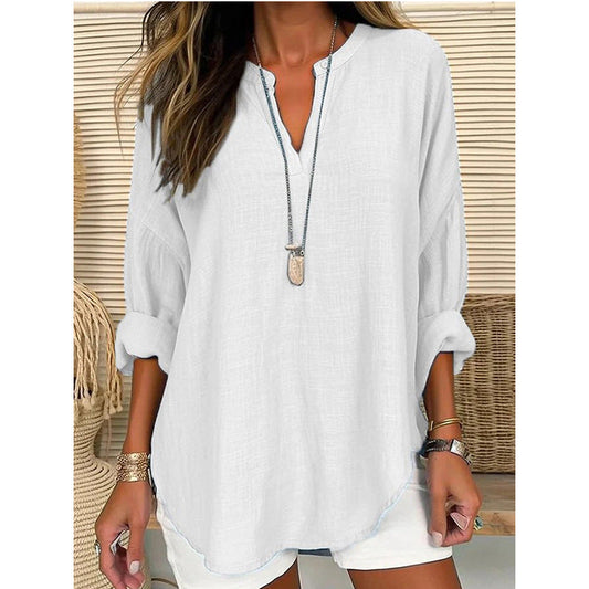 Blusa con escote en V