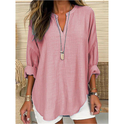Blusa con escote en V