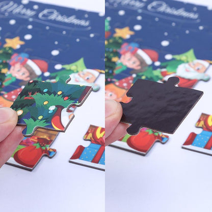 Decoraciones de Navidad Rompecabezas Magnético para Niños