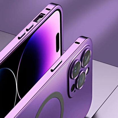 Funda para teléfono magnética metálica delgada protectora
