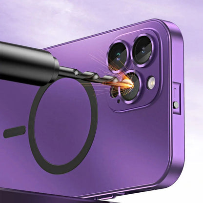 Funda para teléfono magnética metálica delgada protectora