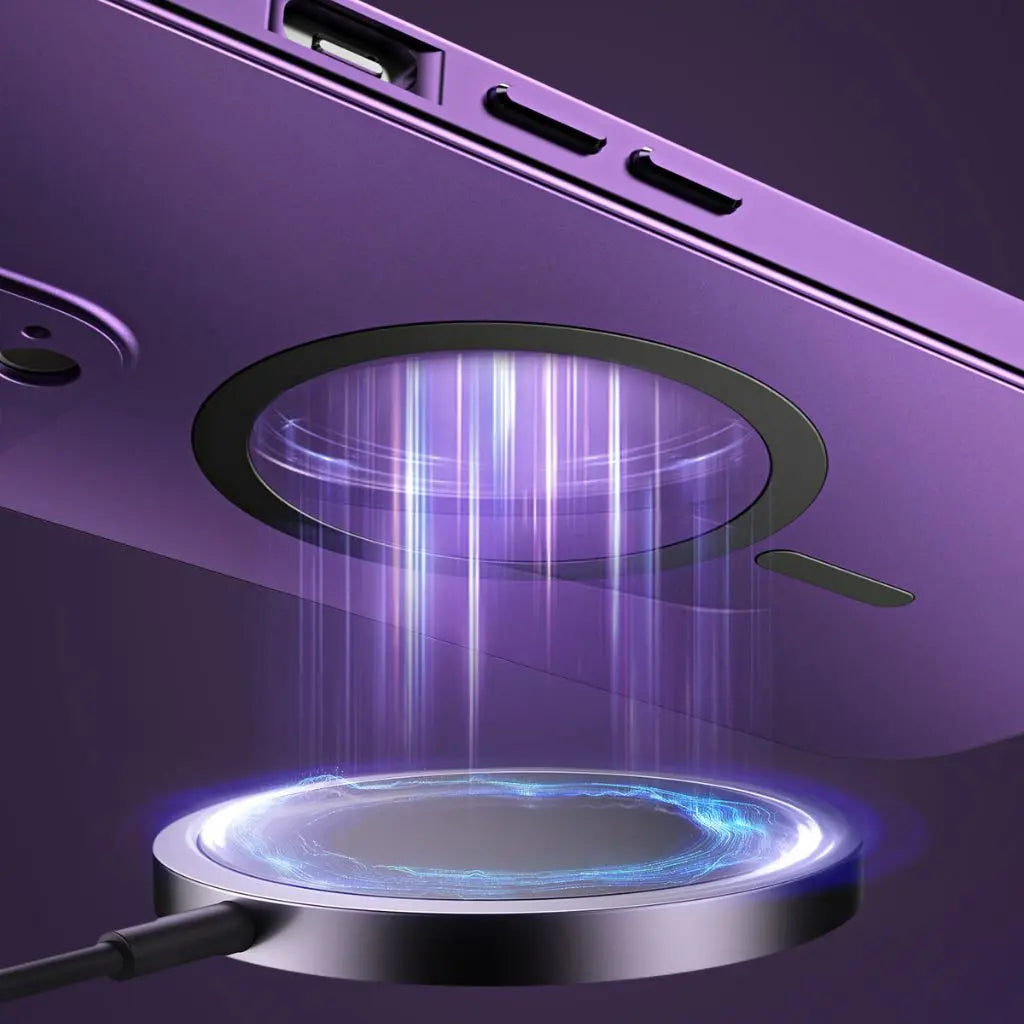 Funda para teléfono magnética metálica delgada protectora
