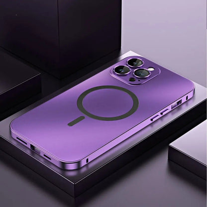 Funda para teléfono magnética metálica delgada protectora
