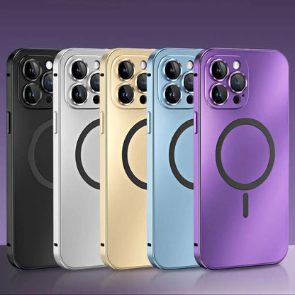 Funda para teléfono magnética metálica delgada protectora