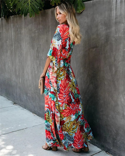Juniper - Vestido Kimono Maxi Boho Breeze