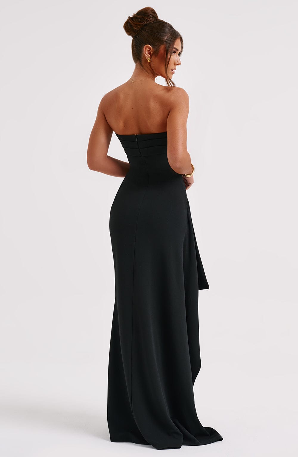 Vestido largo sin tirantes Stacy