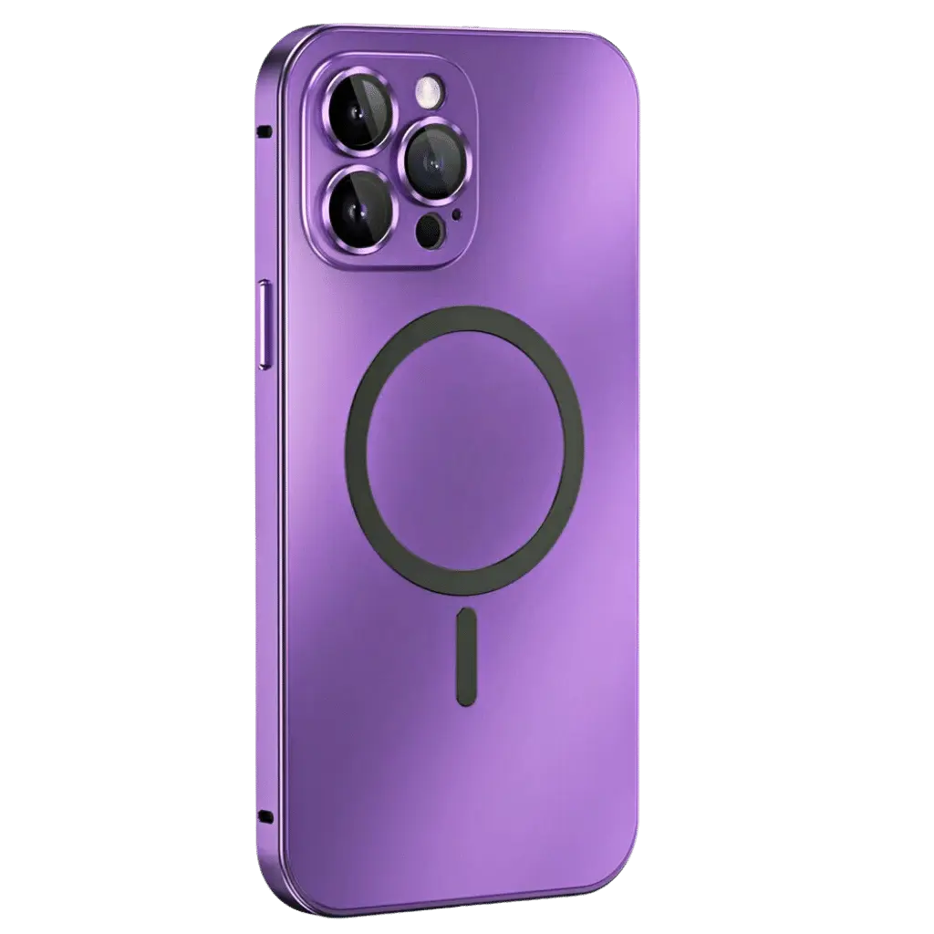 Funda para teléfono magnética metálica delgada protectora