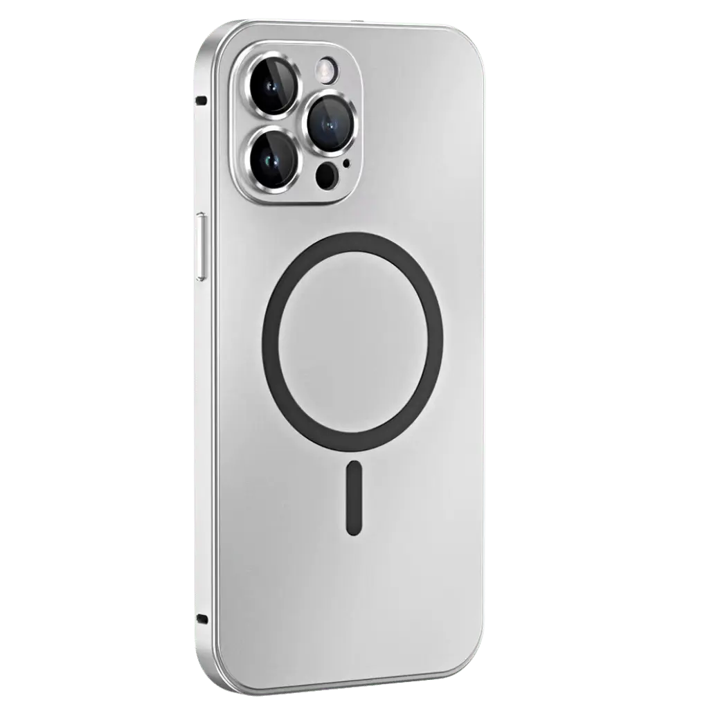 Funda para teléfono magnética metálica delgada protectora