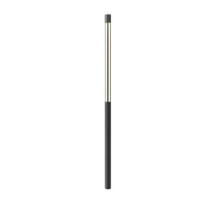 Luz de bolardo LED exterior Poste de aluminio negro