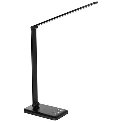 Lámpara de escritorio con LED ajustable y carga USB