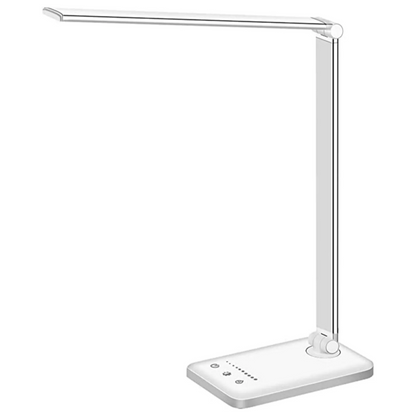 Lámpara de escritorio con LED ajustable y carga USB