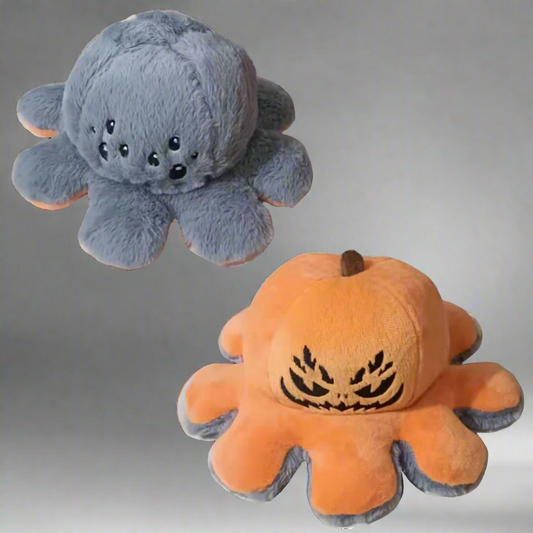 Peluche reversible de pulpo suave