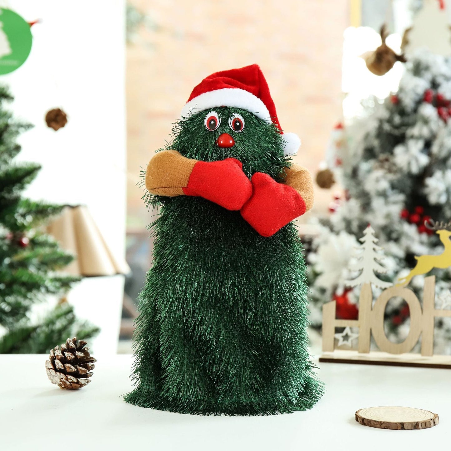 Decoraciones de Navidad Juguete de Peluche Musical y Bailarín