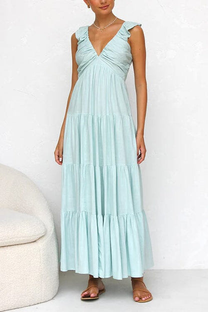 Vionelle™ | Elegant Maxi Dress With Ruffles