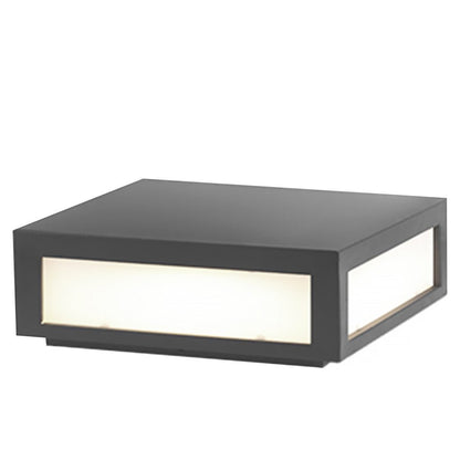 Lámpara de poste LED exterior negra solar