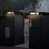Lámpara de poste LED exterior negra solar