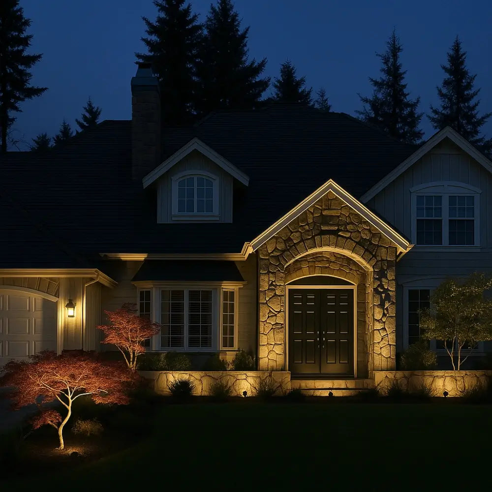 Solar Garden Light with Waterproof Spike Mount