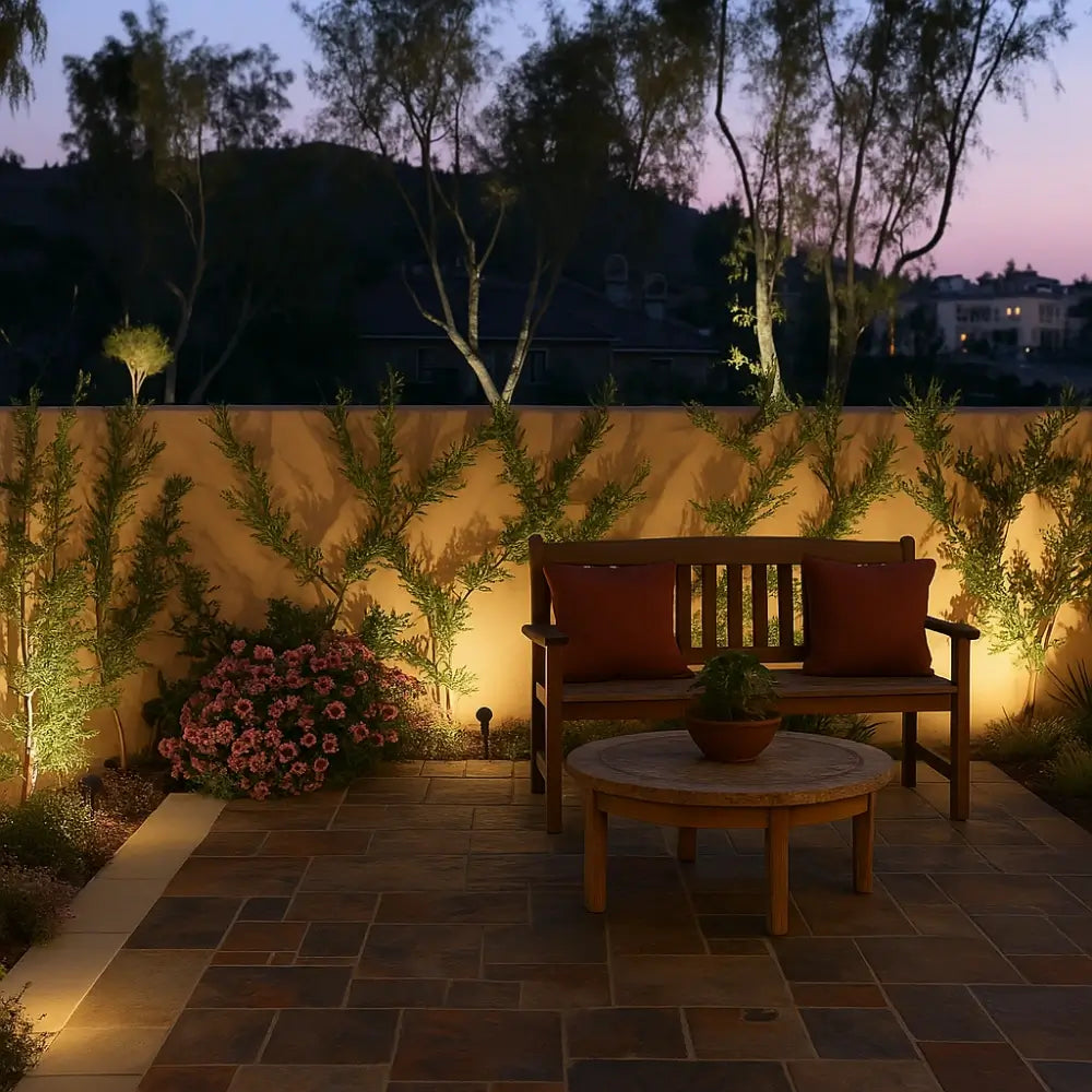 Solar Garden Light with Waterproof Spike Mount