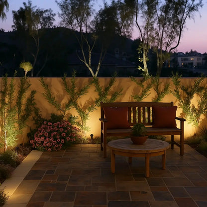 Solar Garden Light with Waterproof Spike Mount