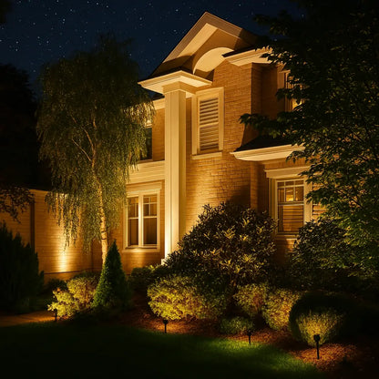 Solar Garden Light with Waterproof Spike Mount
