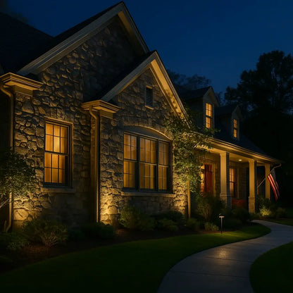 Solar Garden Light with Waterproof Spike Mount