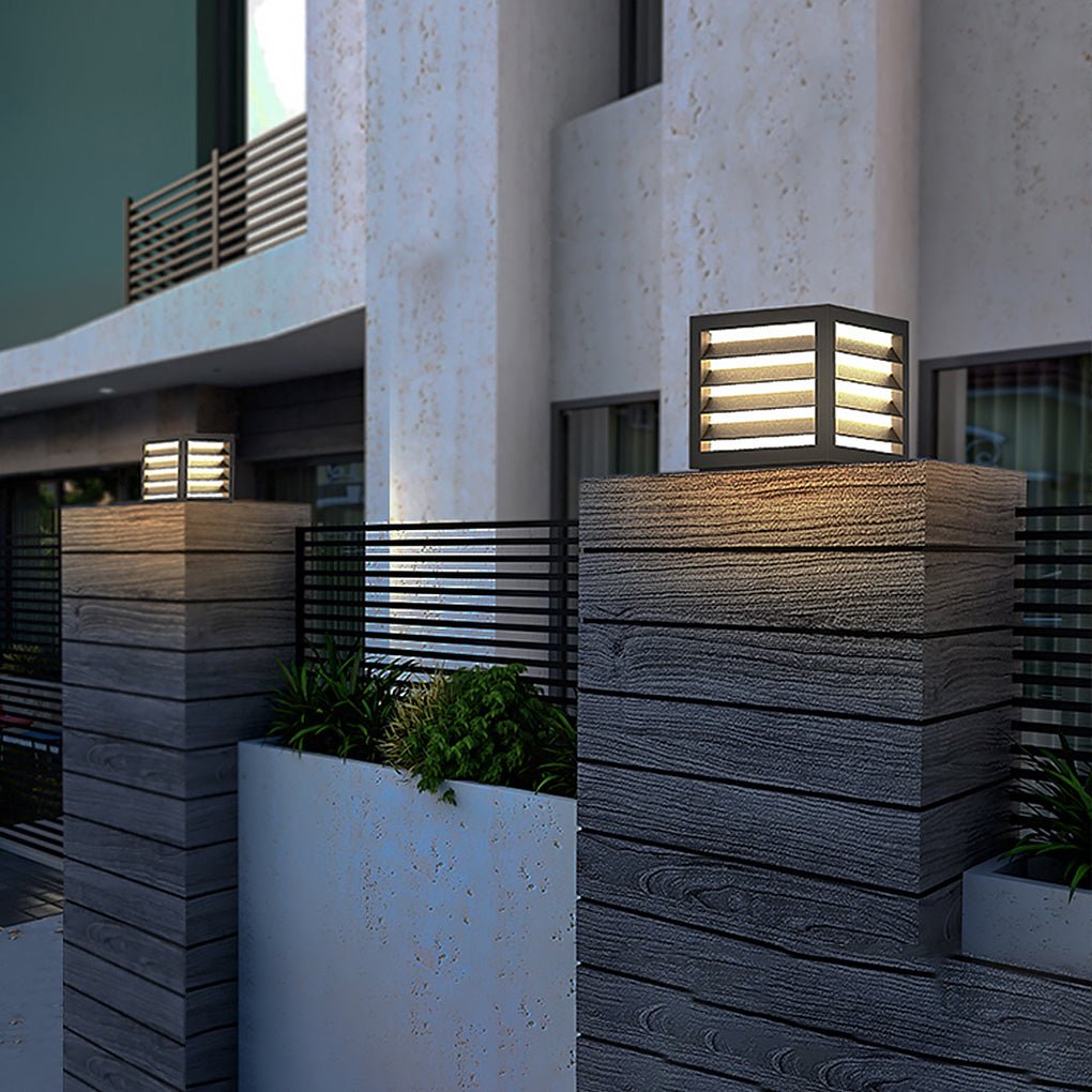 Outdoor Garden Post Light with Solar LED