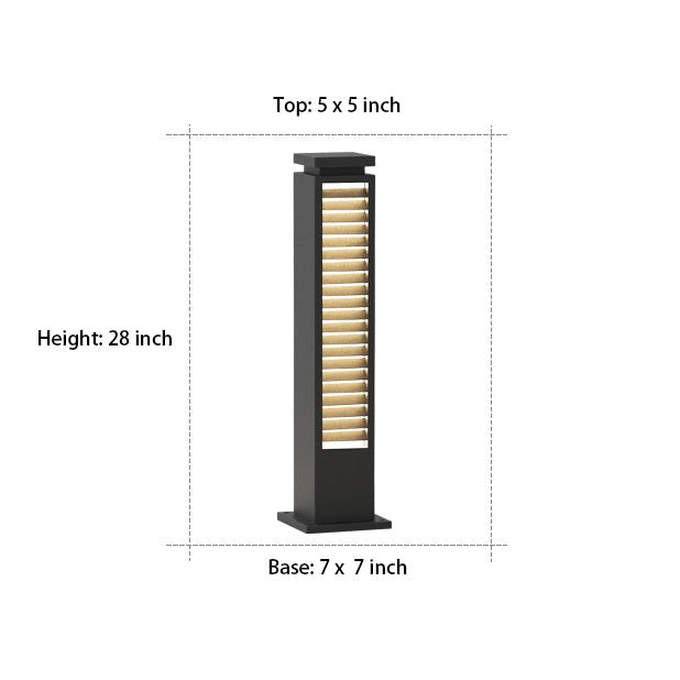 Outdoor Garden Post Light with Solar LED