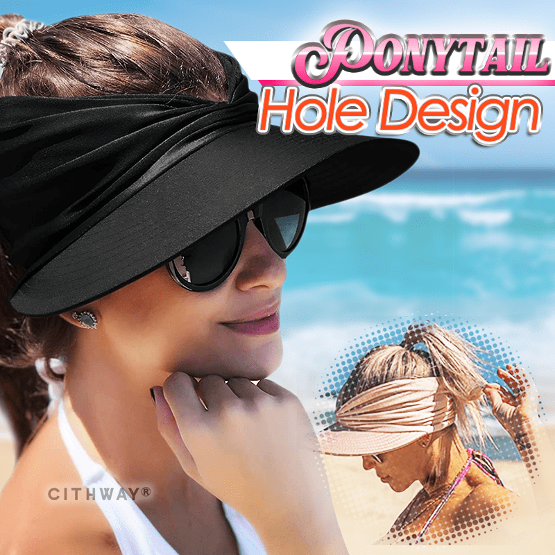 Sombrero visera de verano Cithway® con abertura para coleta