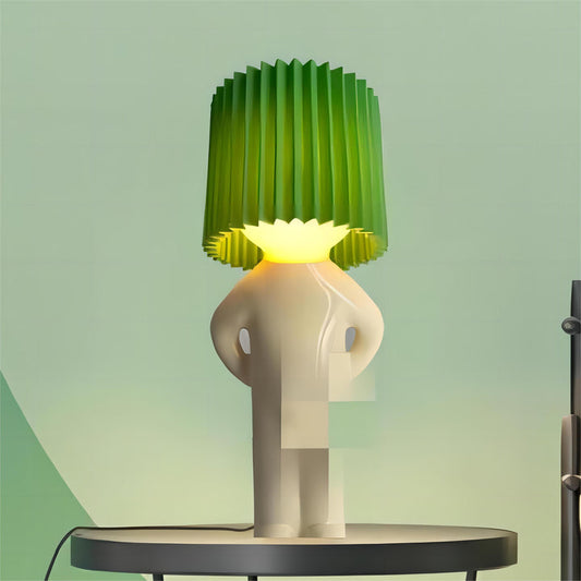 Lámpara de mesa con diseño inalámbrico LED divertido