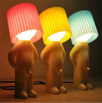 Lámpara de mesa con diseño inalámbrico LED divertido