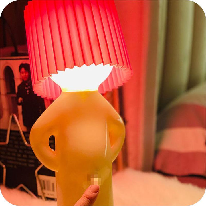 Lámpara de mesa con diseño inalámbrico LED divertido